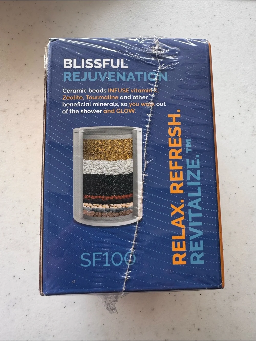 Polished Silver Shower Filter - Chlorine Reduction